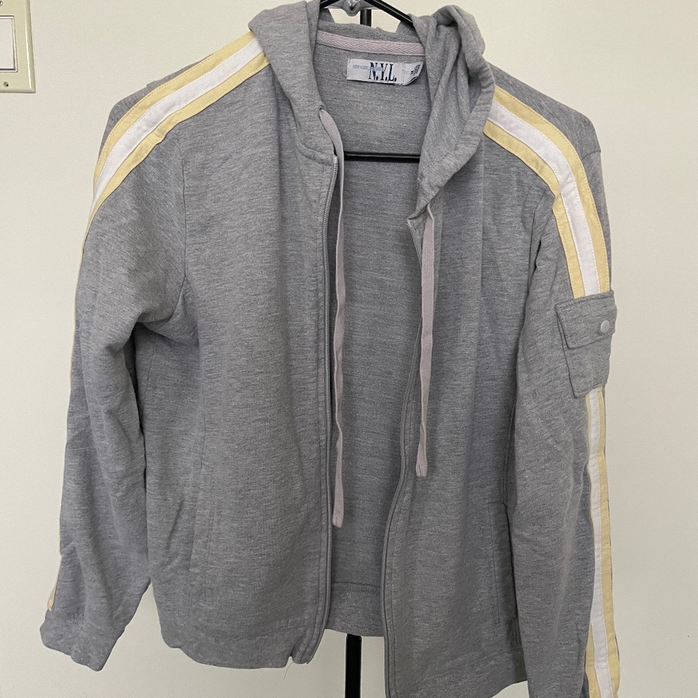 Gray Zip Up Hoodie